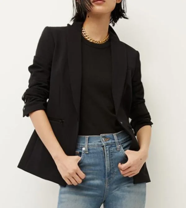 Fashion Veronica Beard Blazer Iconic Scuba Dickey Jacket