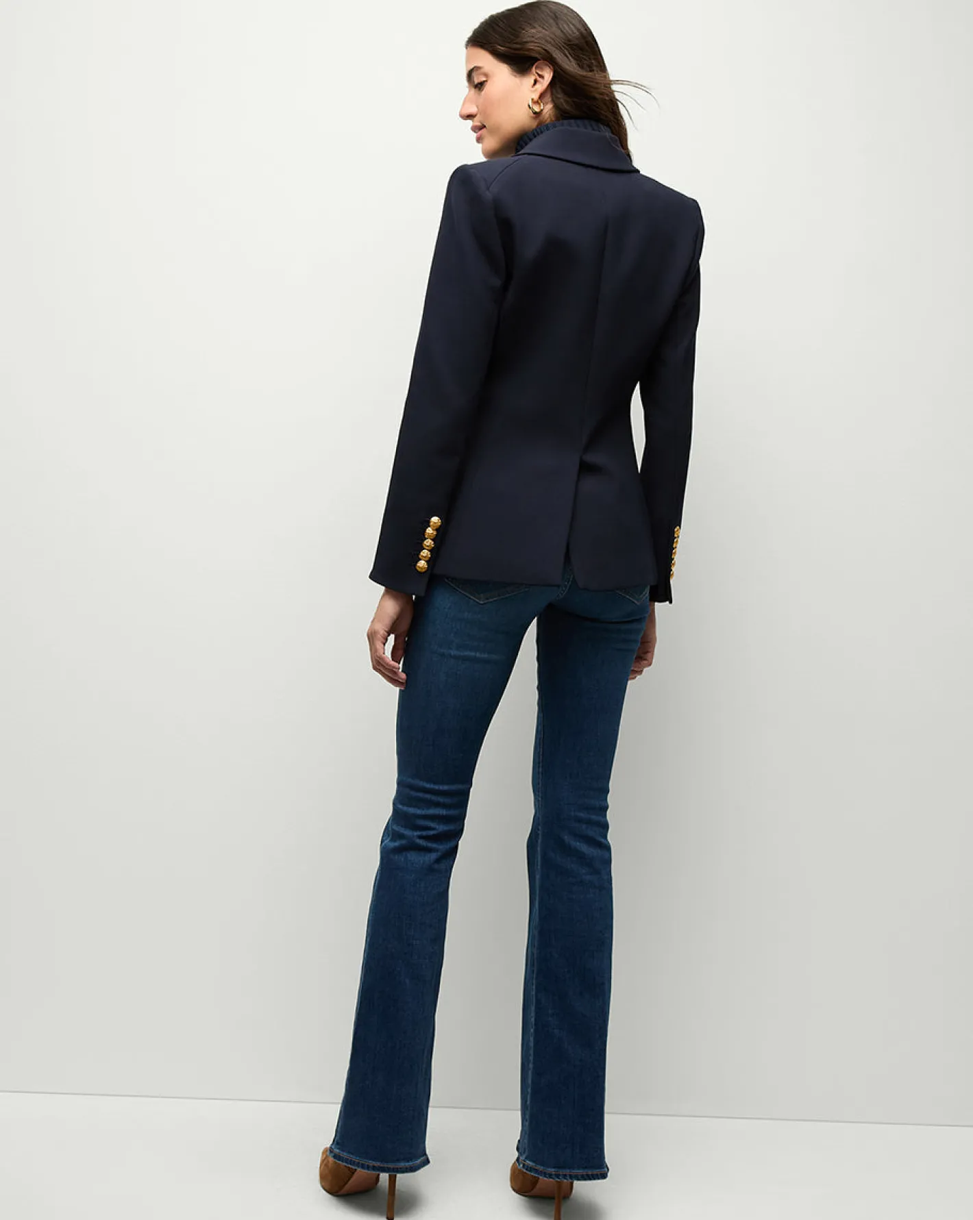 blazer_veronica_beard_mil_1-2.webp Outlet Veronica Beard Blazer Miller Dickey Navy/Gold