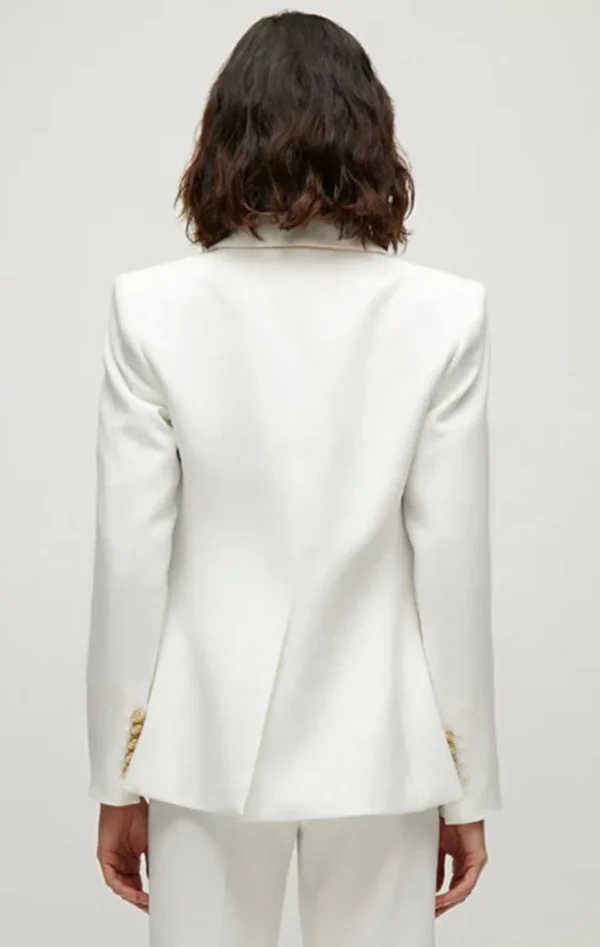 New Veronica Beard Blazer Miller Dickey Off-White/Gold
