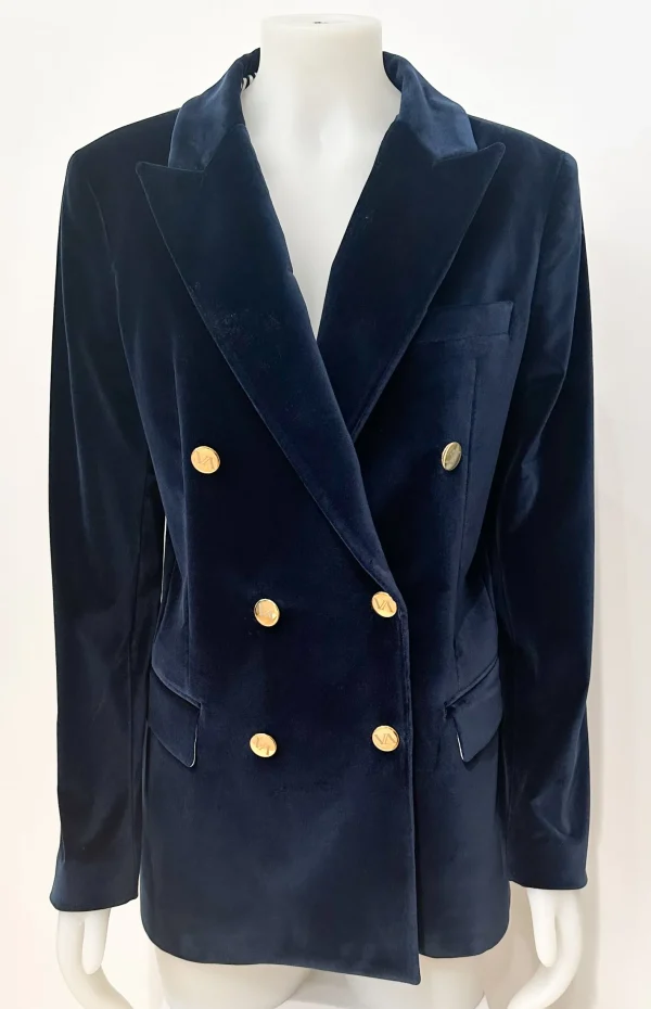 Best VIME Blazer VITOVI Velvet Dark Blue