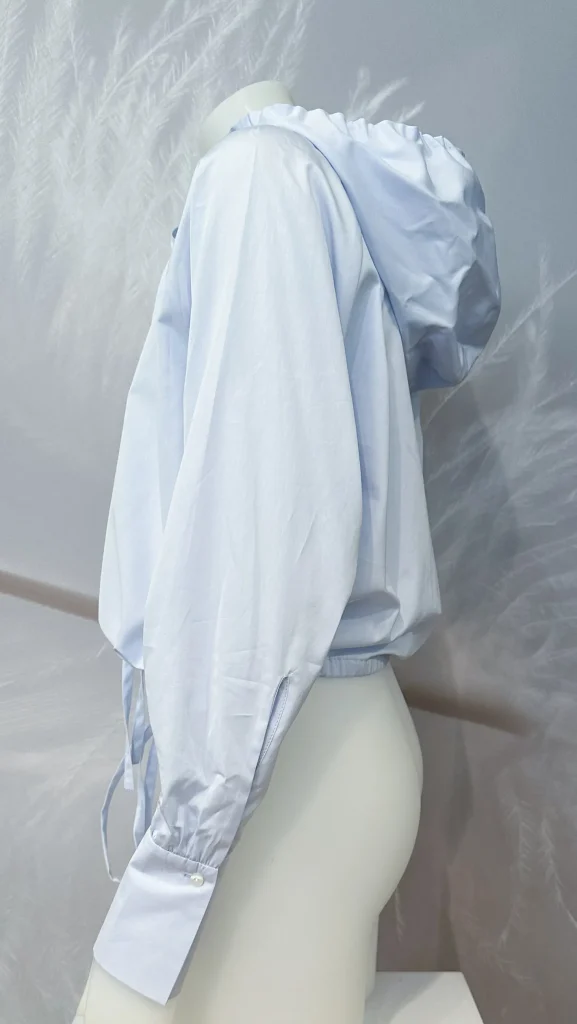 Hot Eva Mann Bluse Lotte Blue