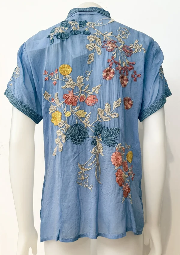 Online Johnny Was Bluse Blau