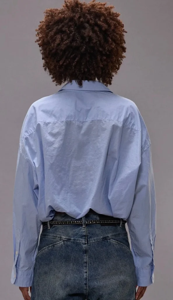 New R13 Bluse Crossover Bubble Shirt