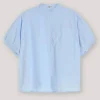 Best Sosue Bluse Cowboy Button Light Blue