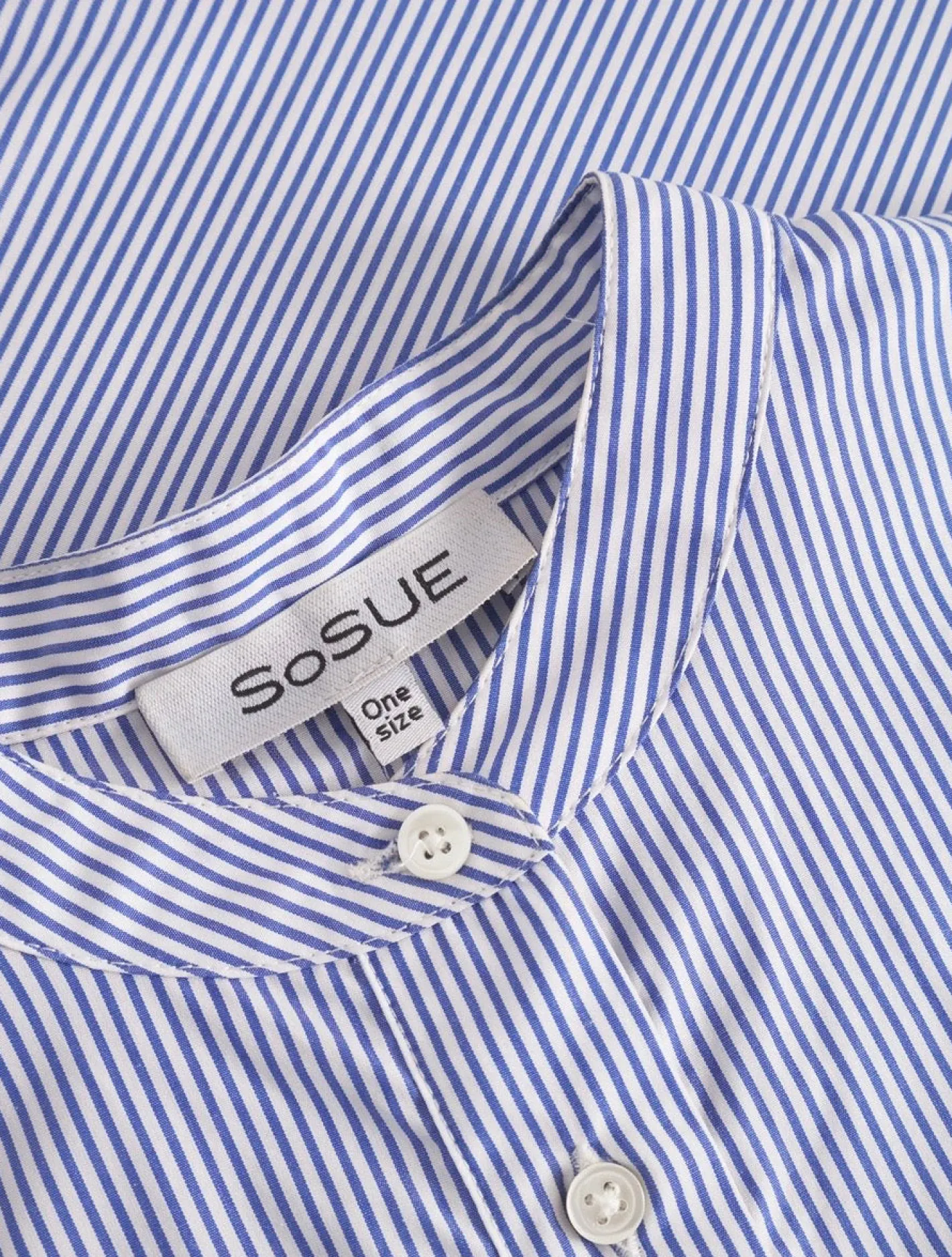 bluse_sosue_cowboy_button_2.webp Fashion Sosue Bluse Cowboy Button Blue White Stripes