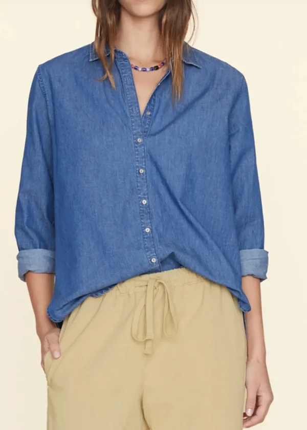 Fashion Xirena Bluse Beau Blue Rinse