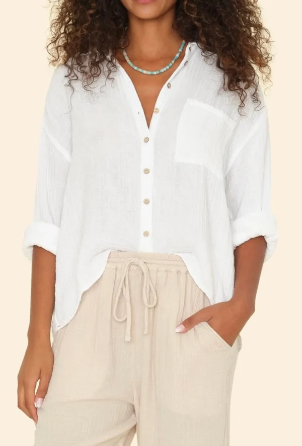 Clearance Xirena Bluse Tyler Weiß