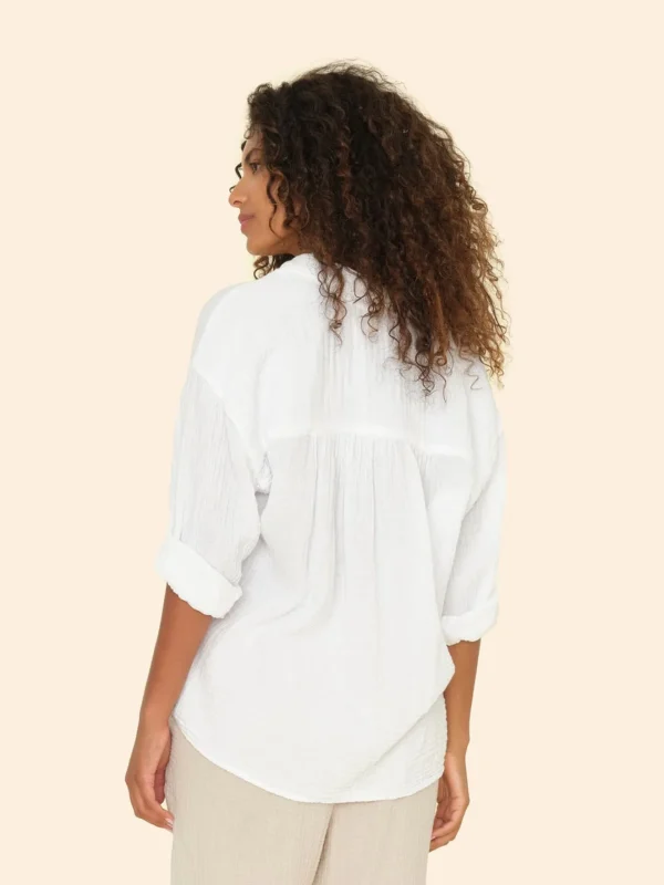 Clearance Xirena Bluse Tyler Weiß