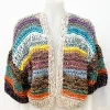 Outlet Maiami Bomber Cardigan Multicolor Stripe