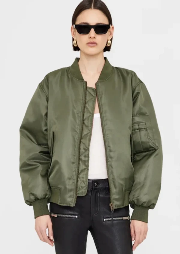 Discount Anine Bing Bomberjacke Leon Army Green