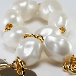 Hot Vanessa Baroni Braclet Organic Pearl Weiß
