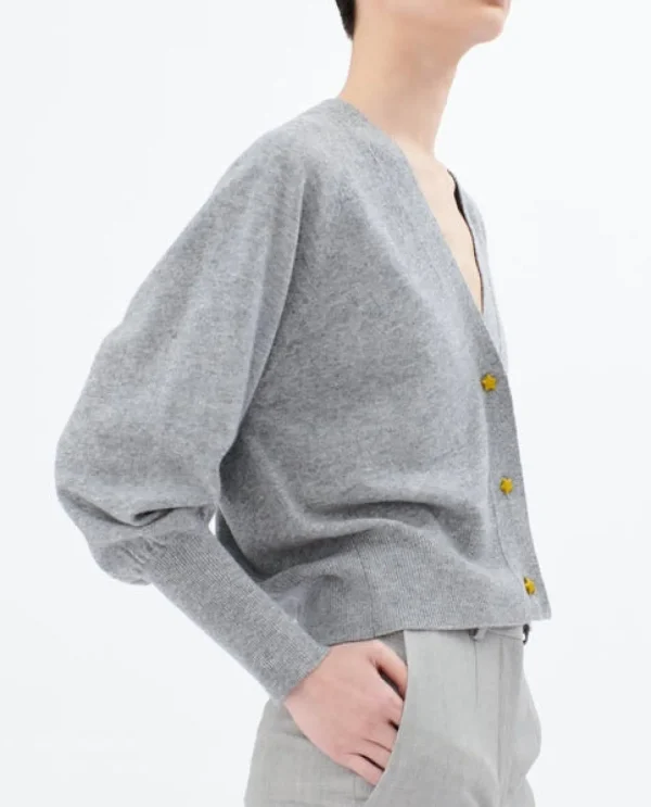 New ODEEH Cardigan Heather Grey