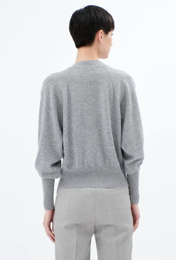 New ODEEH Cardigan Heather Grey