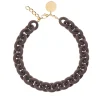 Fashion Vanessa Baroni Circle Necklace Matt Taupe