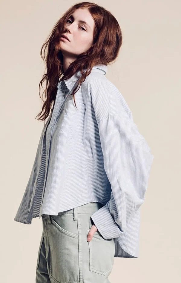 Best Denimist Hemd Cropped Button Front Shirt