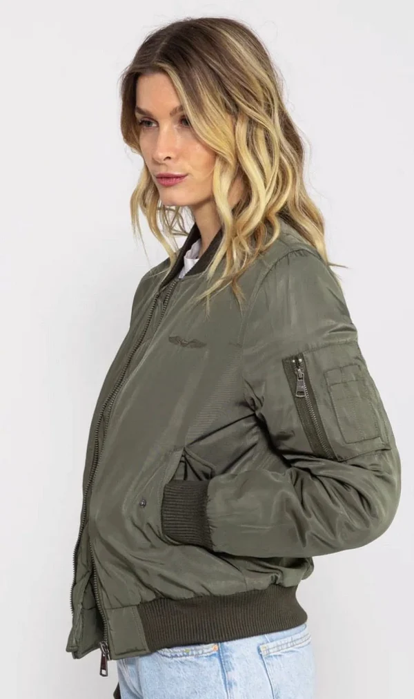 Clearance Bombers Original Jacke MA1 Kaki