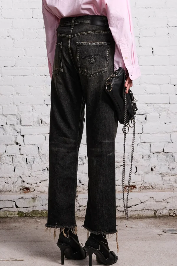Outlet R13 Jeans Boyfriend Jean Abbey Black