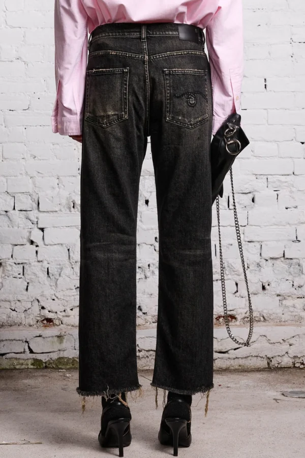 Outlet R13 Jeans Boyfriend Jean Abbey Black
