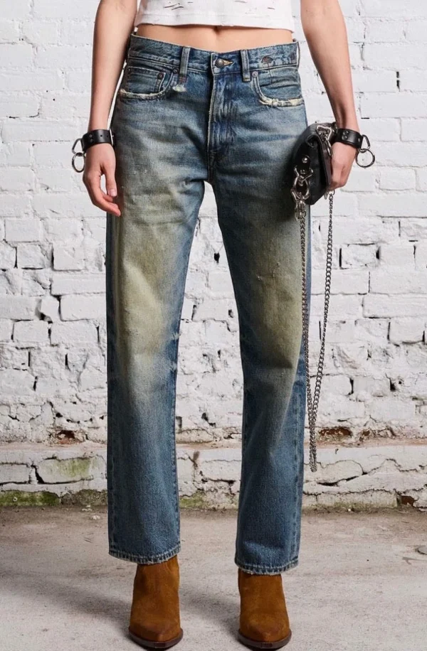 Hot R13 Jeans Boyfriend Jean Clinton Blue