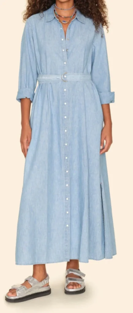 Outlet Xirena Kleid Bowen Dusty Blue