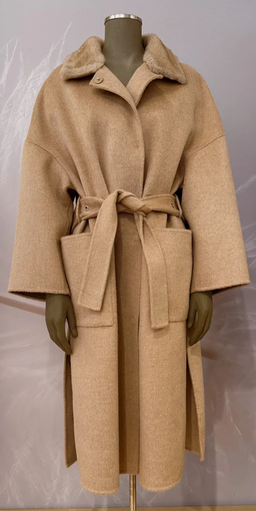 Discount Valentini Mantel Doubleface Camel