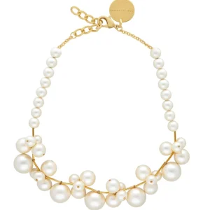 New Vanessa Baroni Necklace New Multi Beads Collier Pearl