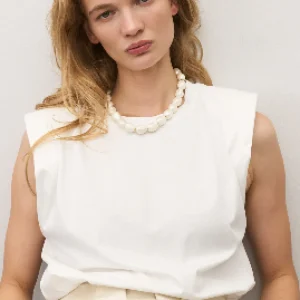 Outlet Vanessa Baroni Necklace Organic Pearl Short