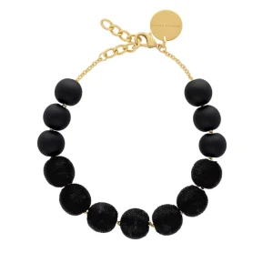Online Vanessa Baroni Necklace Wrapped Beads Matt Black