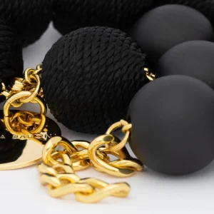 Online Vanessa Baroni Necklace Wrapped Beads Matt Black