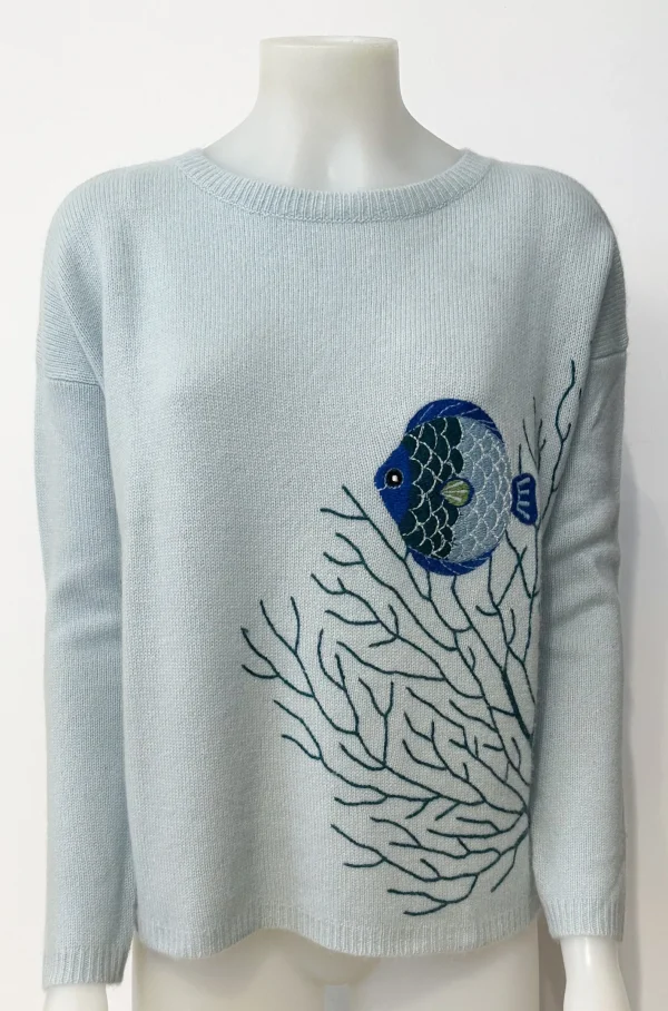 Fashion THEHOLYGOAT Pullover Emmy Blue Fish