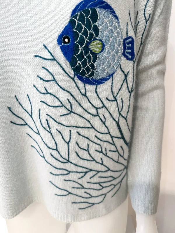 Fashion THEHOLYGOAT Pullover Emmy Blue Fish