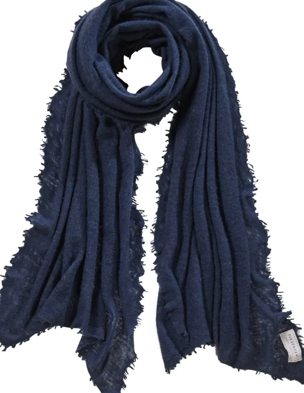 Clearance Pur Schoen Schal PURSCHOEN Navy