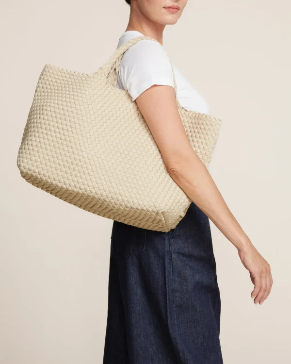 New Naghedi Tasche St.Barths L Ecru