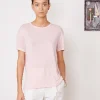 New Officine Générale T-Shirt OFFICINE GÉNÉRALE Lara Smoked Pink